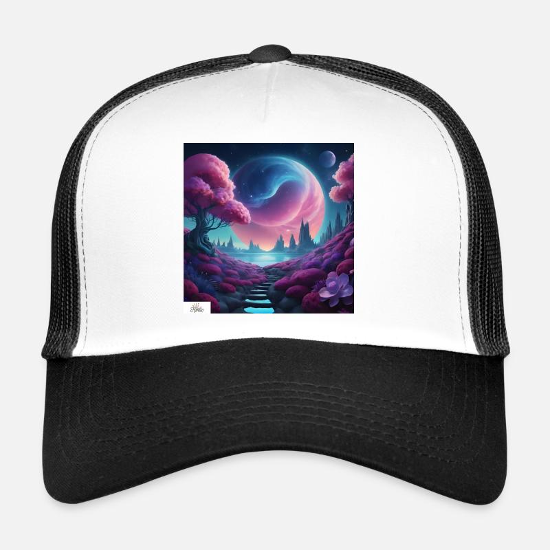 Paysage onirique céleste épique Casquette trucker 