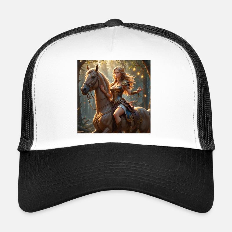 Elfenreiterin im Mondwald Trucker Cap