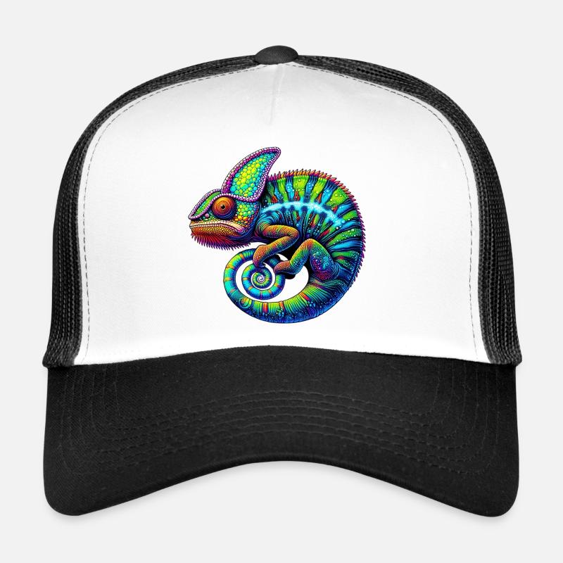 Chamäleon - Trucker Cap - Weiß/Schwarz