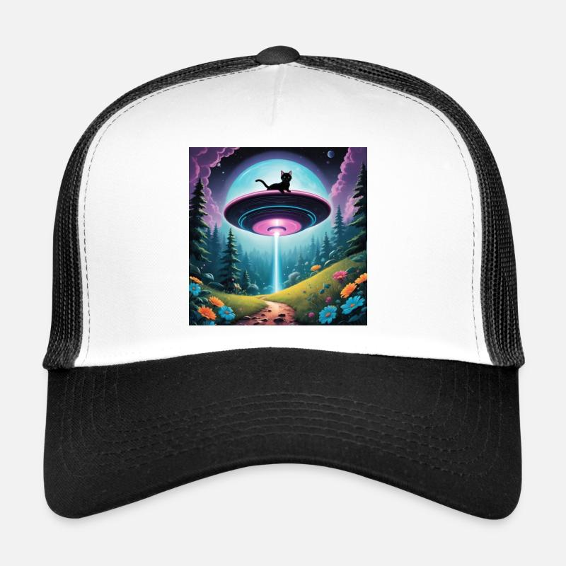 OVNI avec chaton Casquette trucker 