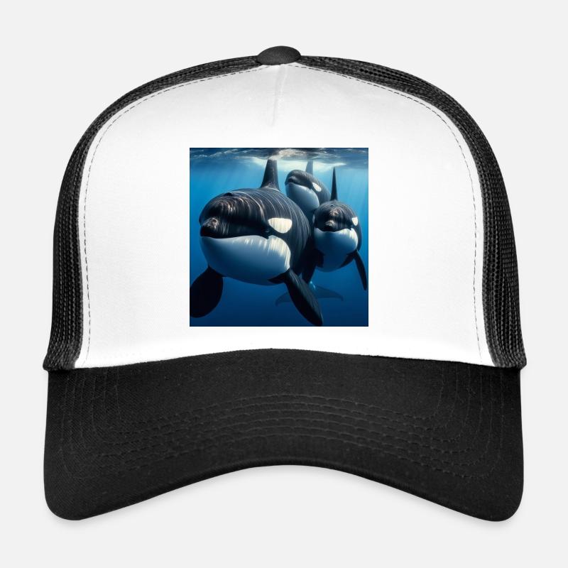 Orcas - Trucker Cap - white/black