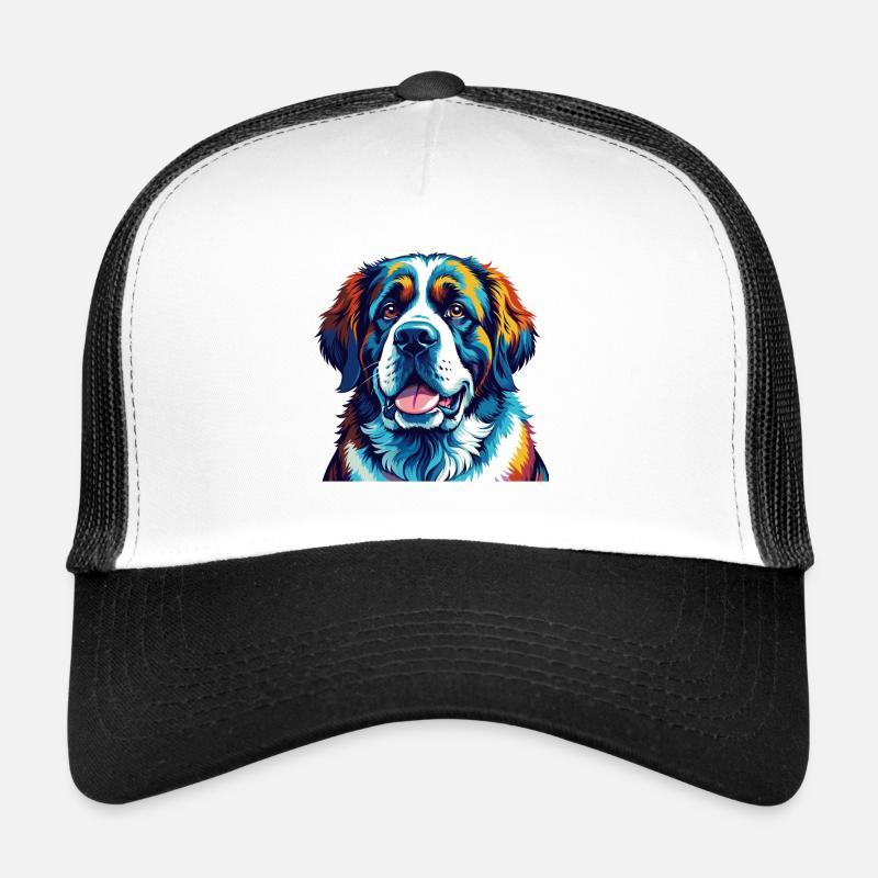 Bernhardiner Hunderasse Bunte Karikatur Kawaii Trucker Cap