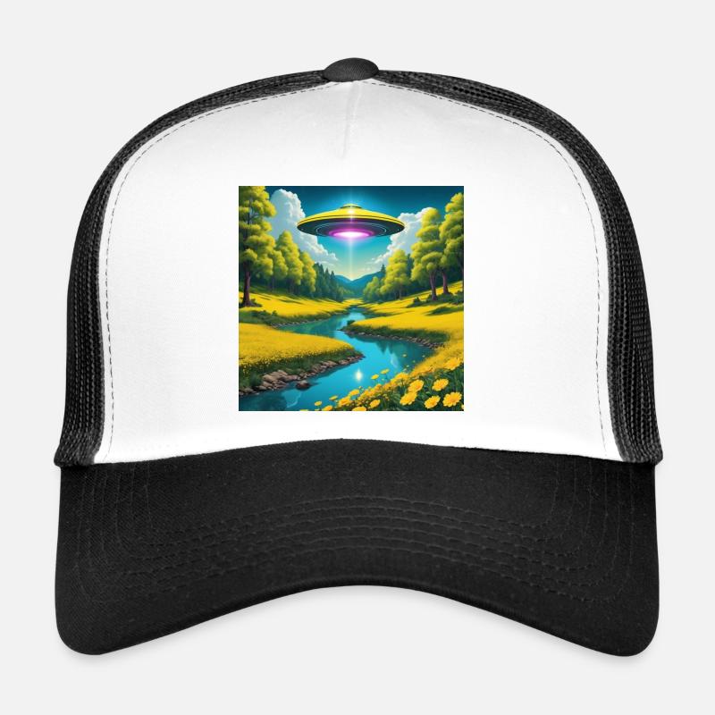 UFO - Trucker Cap - white/black