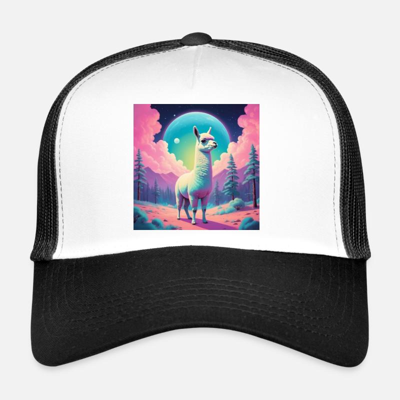 Drama Lama - Trucker Cap - Weiß/Schwarz
