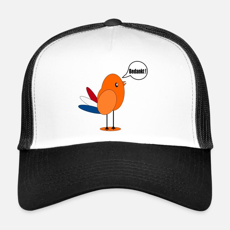 DANKE NIEDERLÄNDISCH HOLLAND - Trucker Cap - Weiß/Schwarz