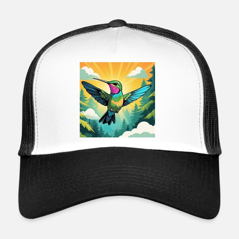 Hummingbird - Trucker Cap - white/black
