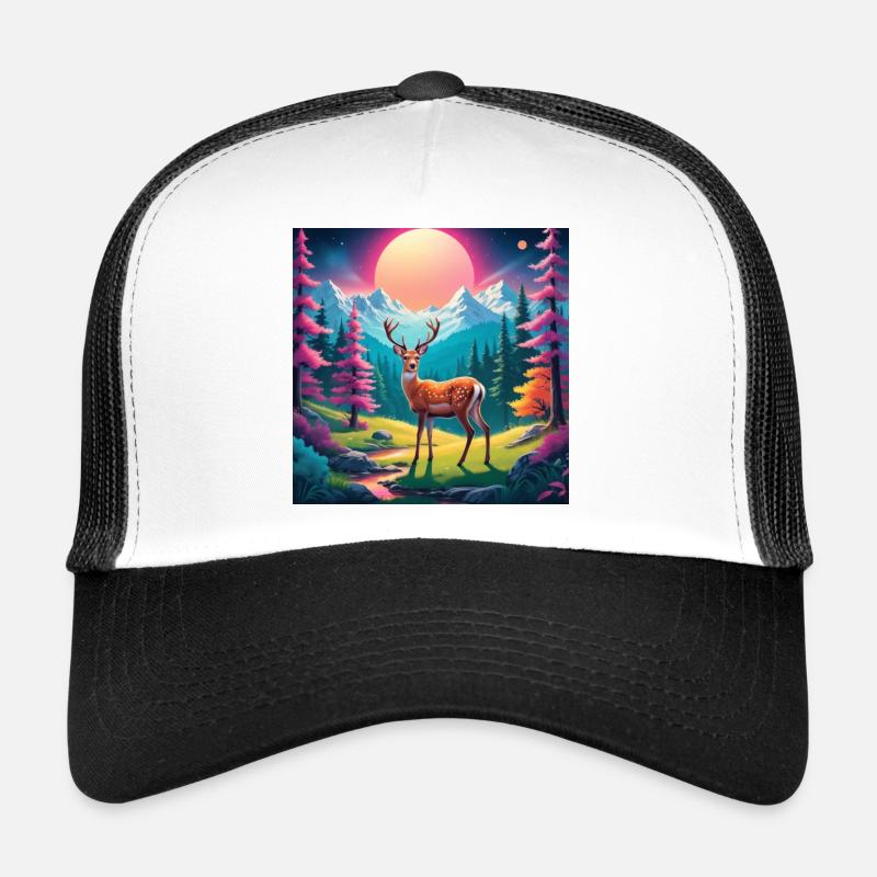 Deer in clearing Trucker Cap