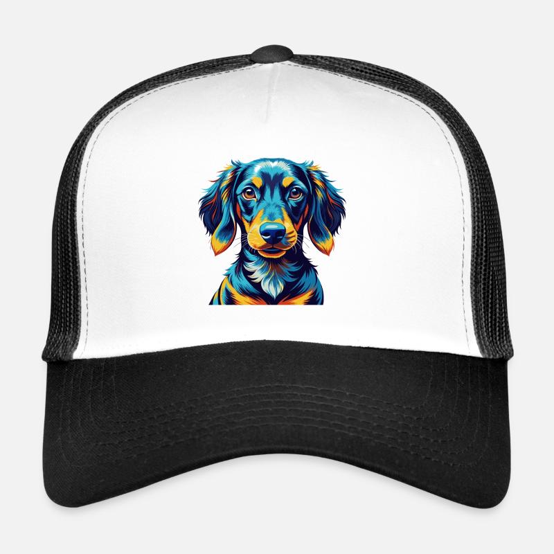 Teckel alpin Chien Race Dessin animé Kawaii Casquette trucker 
