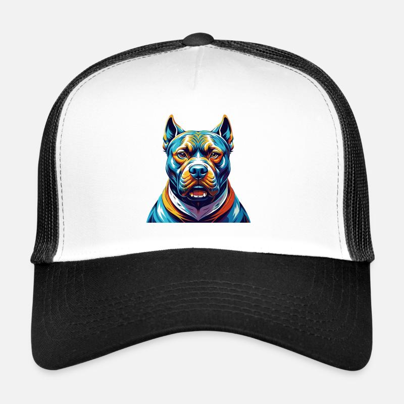 Bully Kutta Chien Race Coloré Dessin Animé Kawaii Casquette trucker 