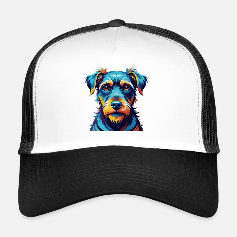 Jagdterrier Hunderasse Bunt Karikatur Kawaii Trucker Cap