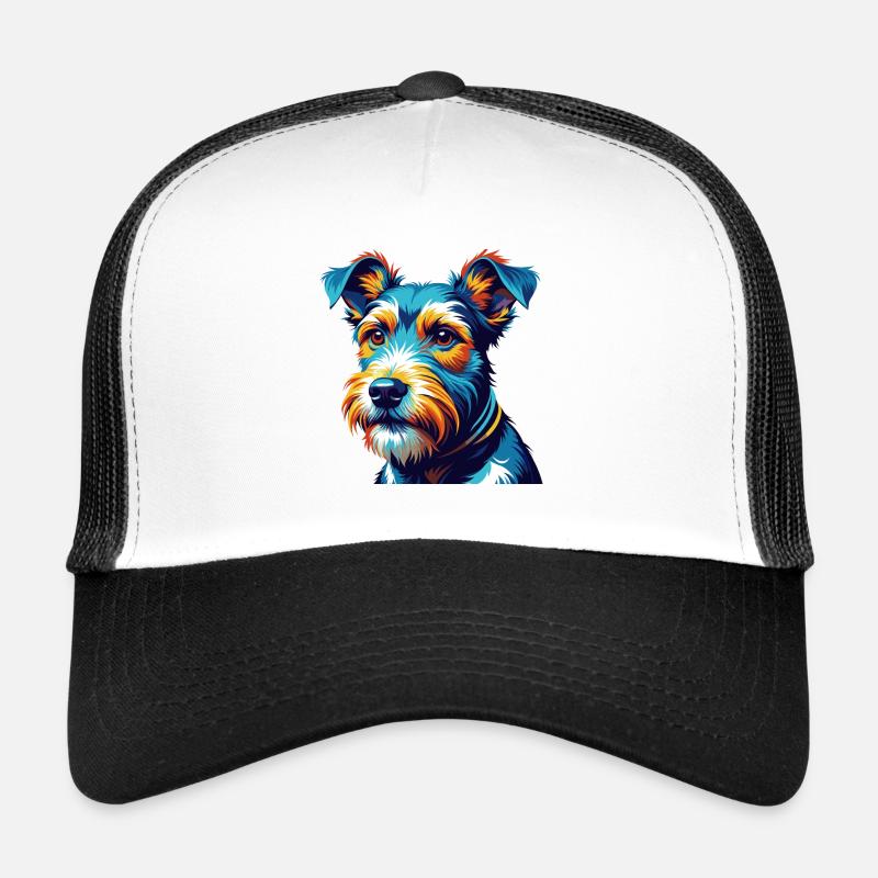 Draht Foxterrier Hunderasse Bunte Karikatur Kawaii Trucker Cap
