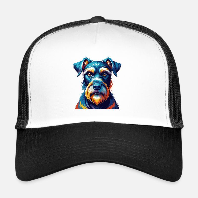 Schnauzer standard race de chien dessin animé Kawaii Casquette trucker 