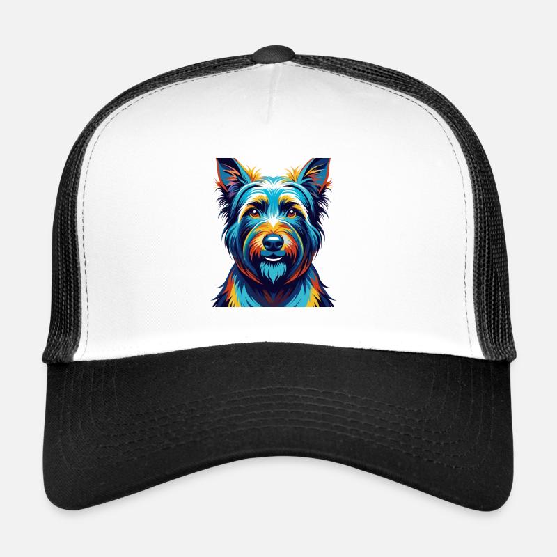Skye Terrier Hunderasse Bunte Karikatur Kawaii Trucker Cap