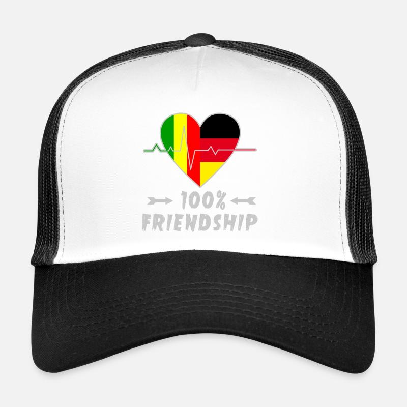 Mali und Deutschland 100% Freundschaft Trucker Cap
