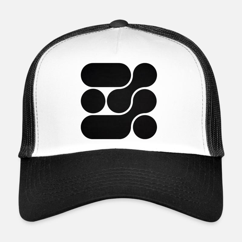 OCHOOO - Black - Casquette trucker  - blanc/noir