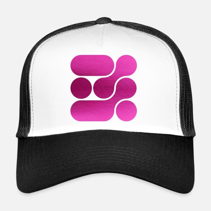 OCHOOO - ROSA - Trucker Cap - Weiß/Schwarz