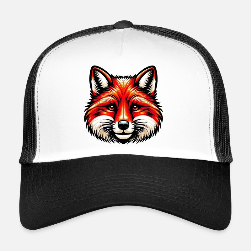 Fuchs - Trucker Cap - Weiß/Schwarz