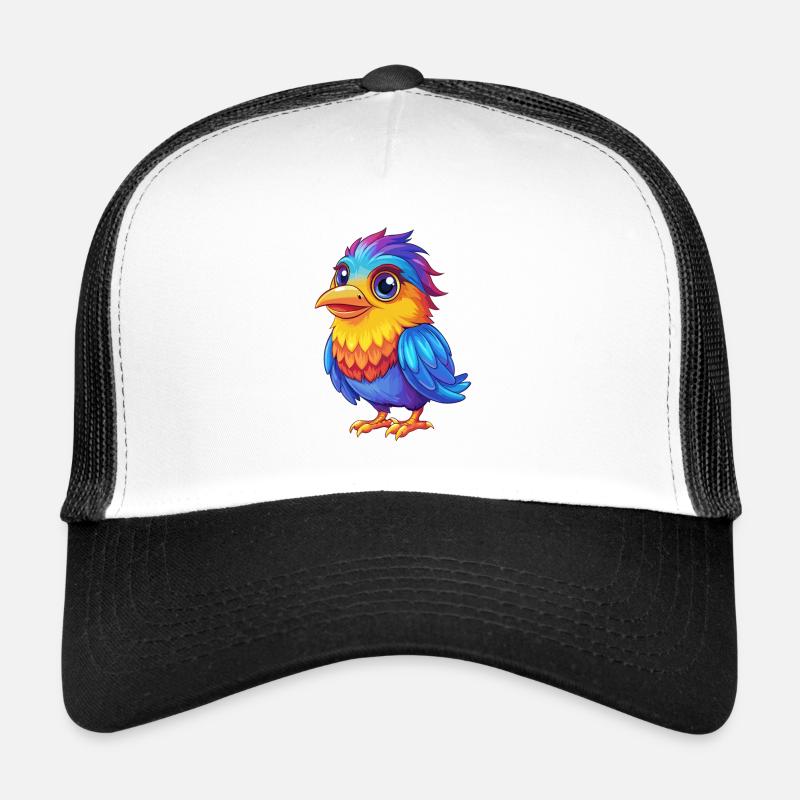 Vogel Bunte Kawaii Cartoon Figur Clipart Trucker Cap