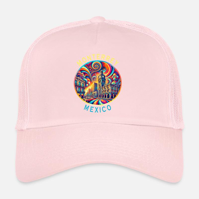 Monterrey Mexiko Städte Kunst Design Trucker Cap