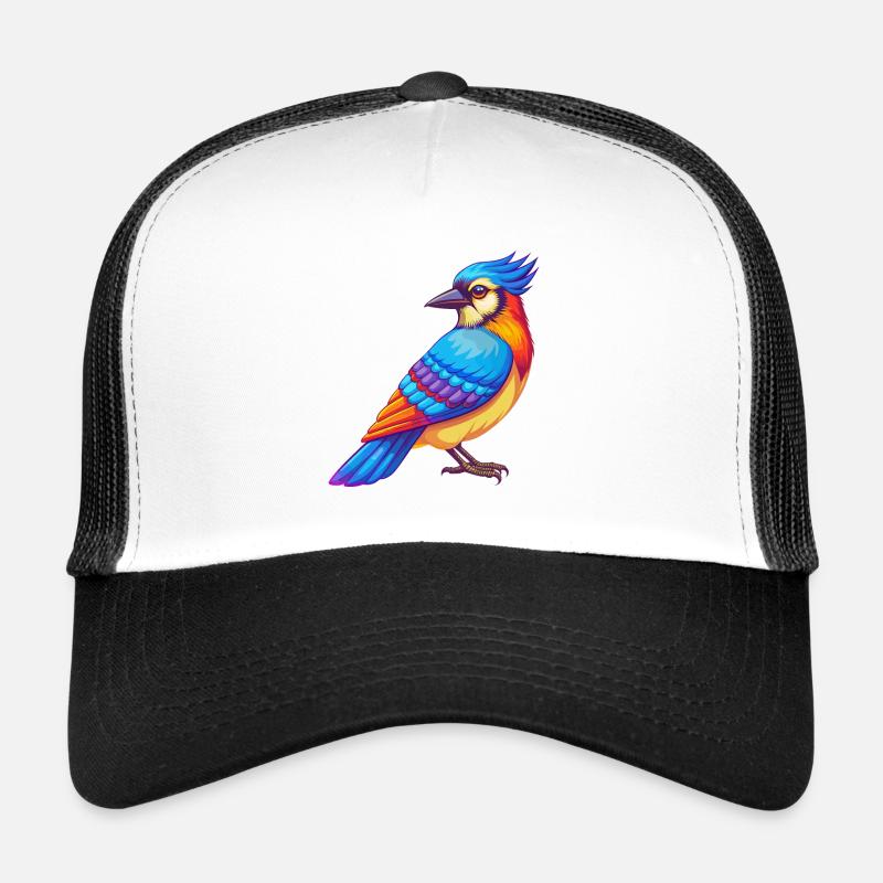 Blauhäher Bunte Kawaii Cartoon Figur Vogel Trucker Cap