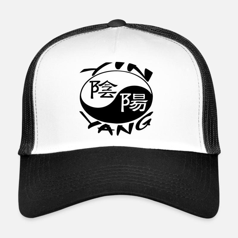 Yin et Yang design simple Casquette trucker 