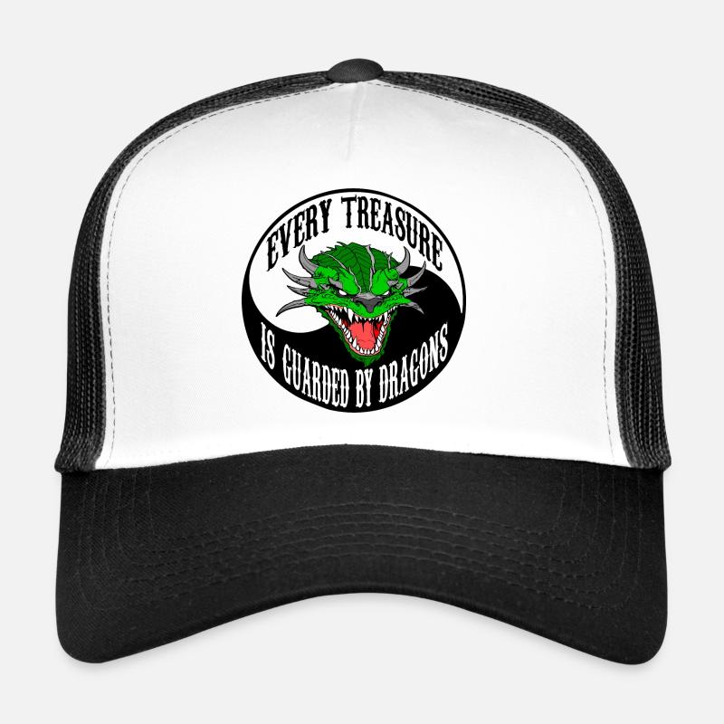 every treasure is protected by Dragons Trucker Cap