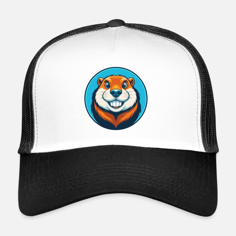 Gopher mignon kawaii dessin animé clipart animal de compagnie logo Casquette trucker 