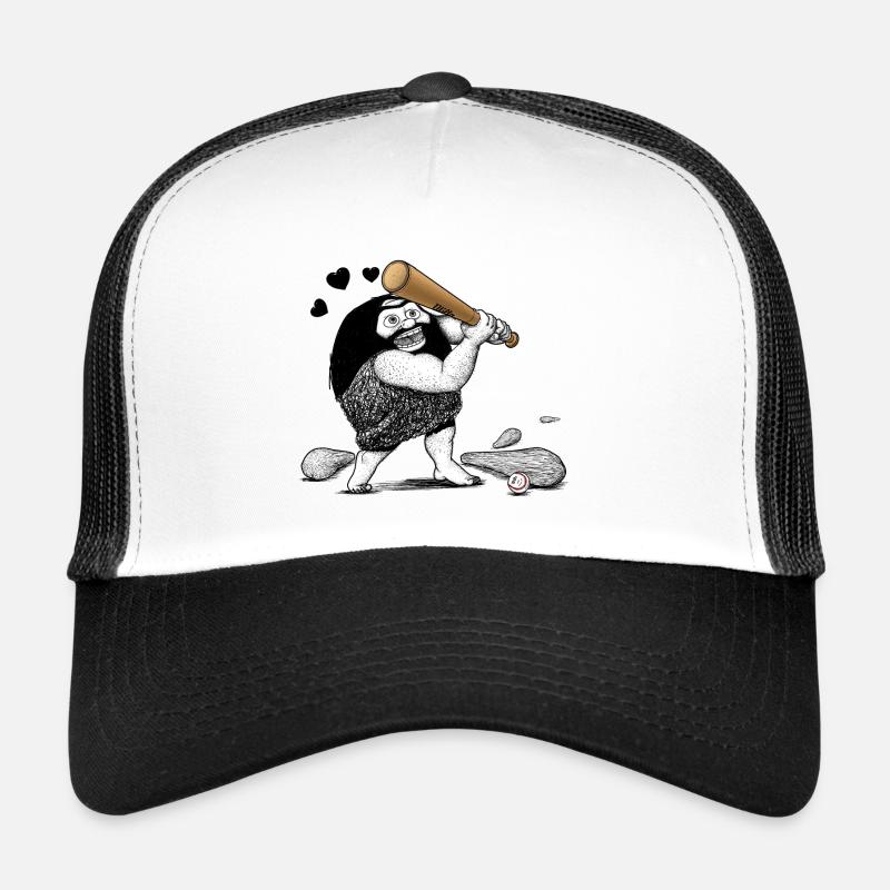 Lustiger Caveman / Höhlenmensch Comic Baseball Trucker Cap