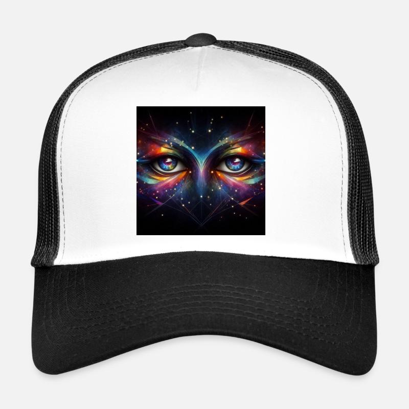 Augen 3 - Trucker Cap - Weiß/Schwarz
