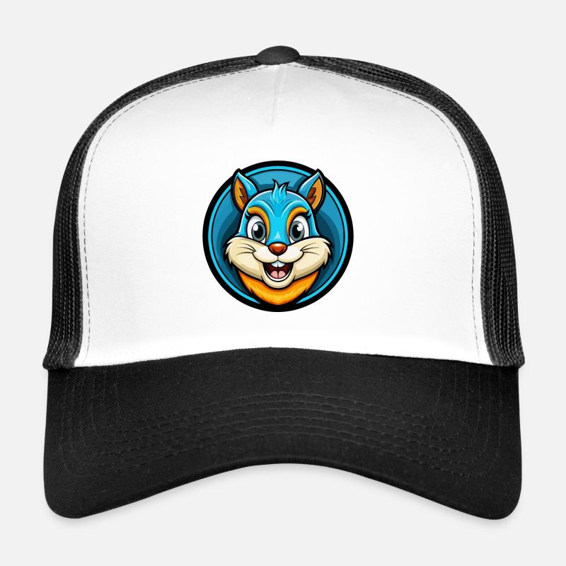 Eichhörnchen Bunte Kawaii Cartoon Figur Clipart Trucker Cap