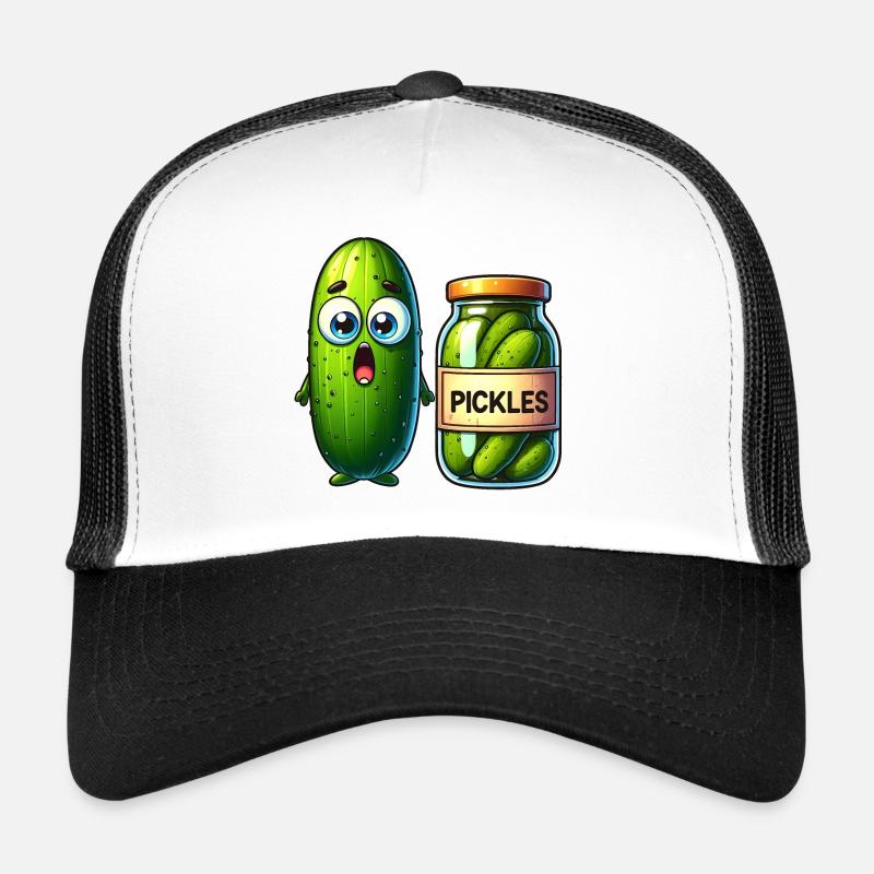 La situation difficile des cornichons au concombre : choqué et choqué ! Casquette trucker 