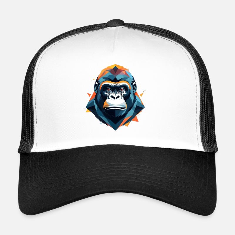 Gorille géométrique vibrant Casquette trucker 