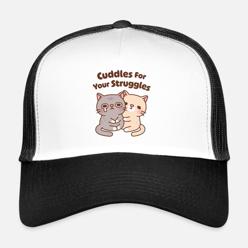 Cute Cats Cuddles For Your Struggles Trucker Cap