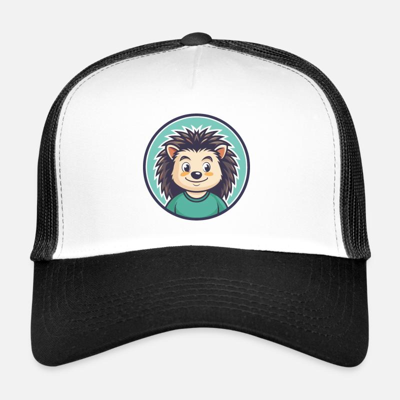 hérisson kawaii dessin animé personnage animal visage d’animal de compagnie Casquette trucker 