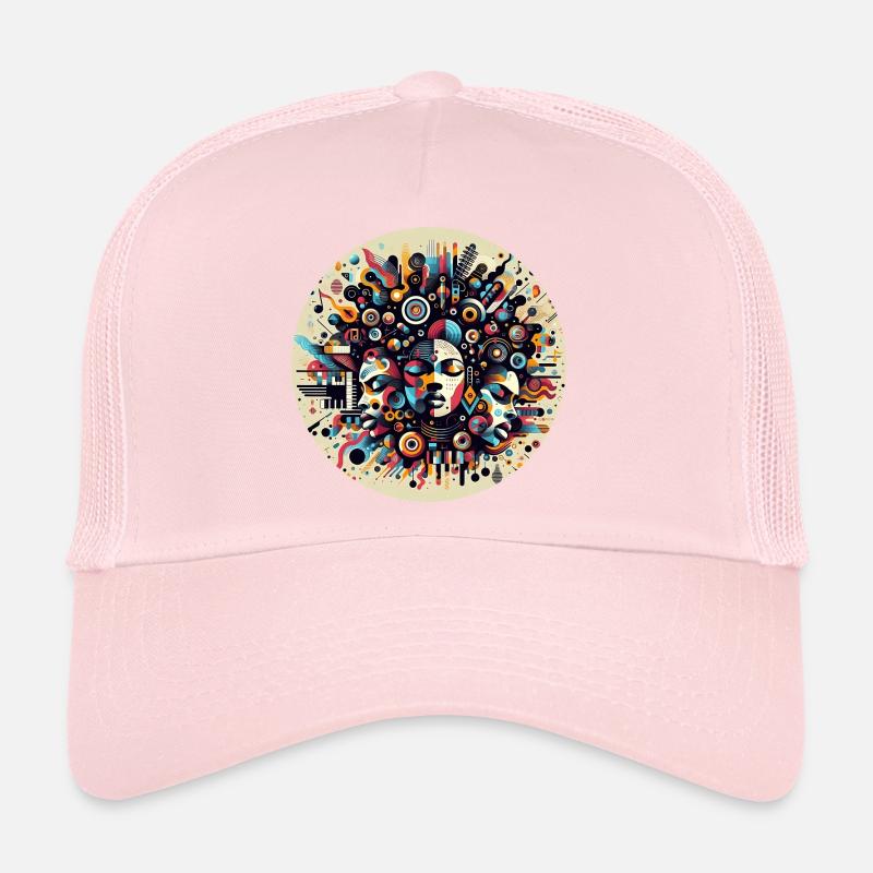 Afro Style Chromatic Symphony Trucker Cap