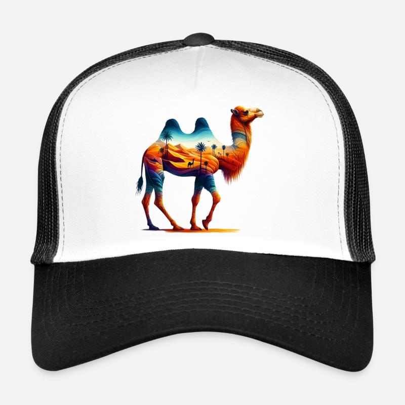 Kamel - Trucker Cap - Weiß/Schwarz