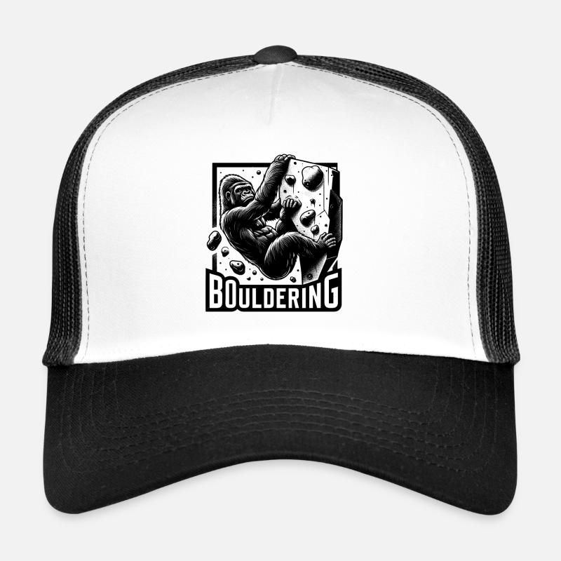Bouldering Gorilla Silverback Cadeau Casquette trucker 