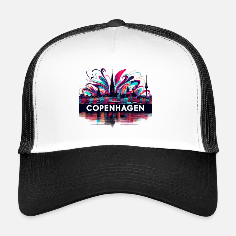 Copenhagen Capital Denmark Gift Trucker Cap