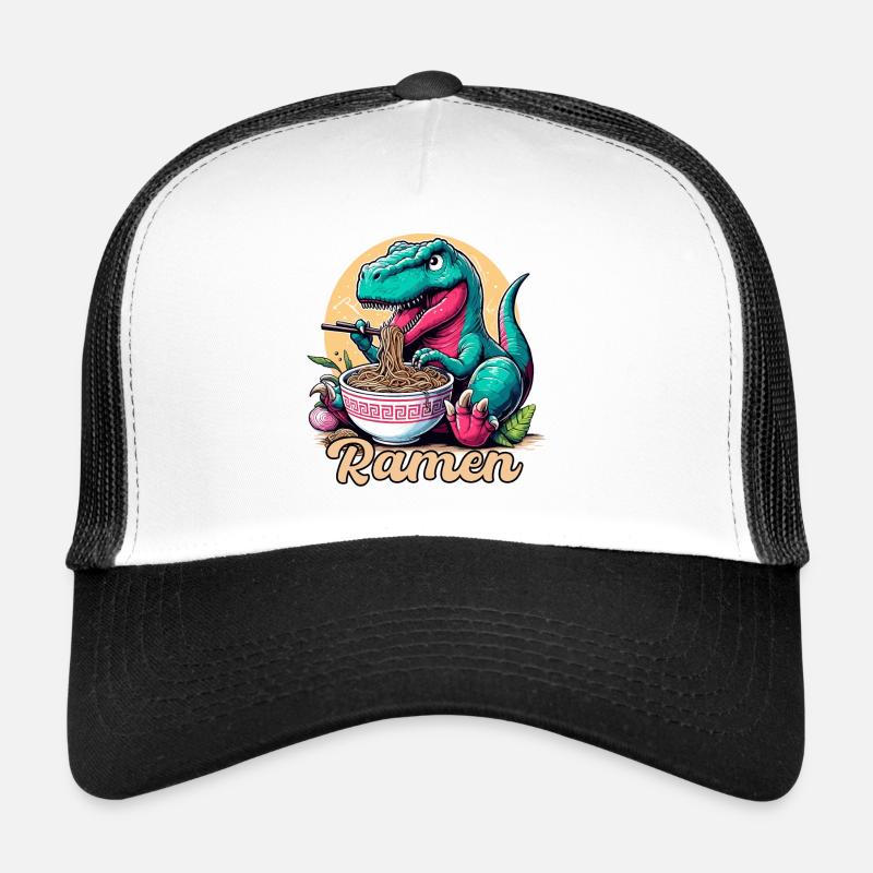 Mignon T-Rex Ramen Dinosaure Cadeau Casquette trucker 