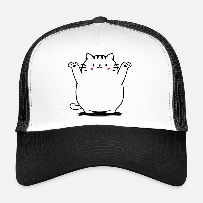 Cute cat - Trucker Cap - white/black