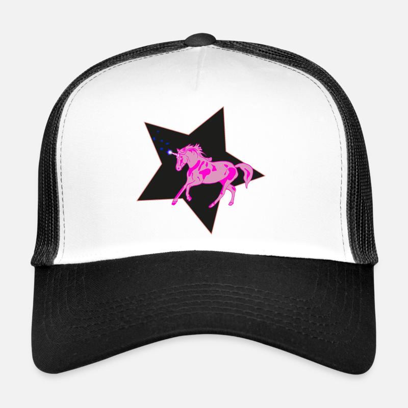 Einhorn - Trucker Cap - Weiß/Schwarz