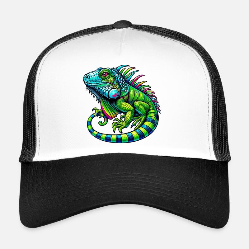Leguan - Trucker Cap - Weiß/Schwarz