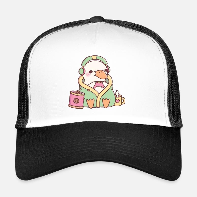 Cute Duck Cozy Gamer Trucker Cap