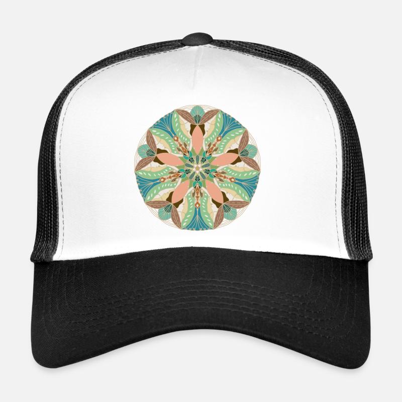 Fisch und Mond - Trucker Cap - Weiß/Schwarz