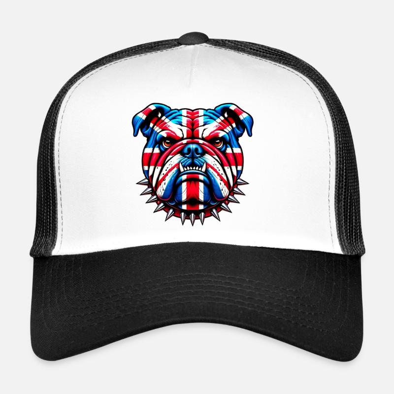 Bouledogue anglais Chien Casquette trucker 