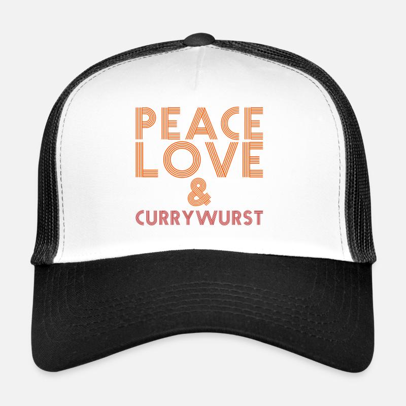 Peace, Love and Currywurst Trucker Cap