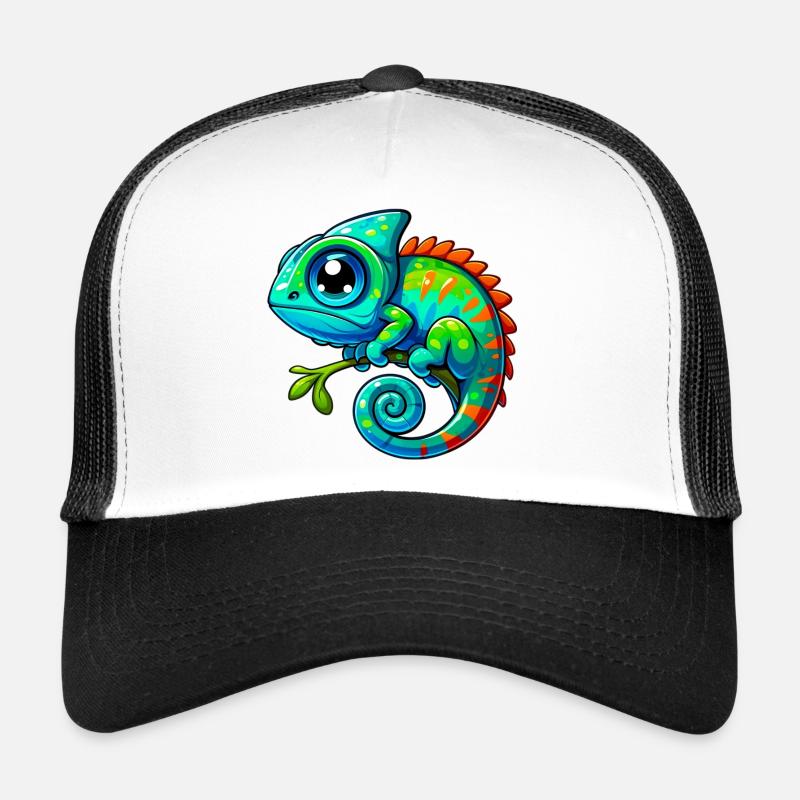 Chamäleon - Trucker Cap - Weiß/Schwarz