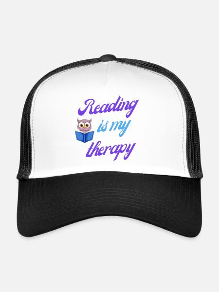 Reading therapy gift - Trucker Cap - white/black