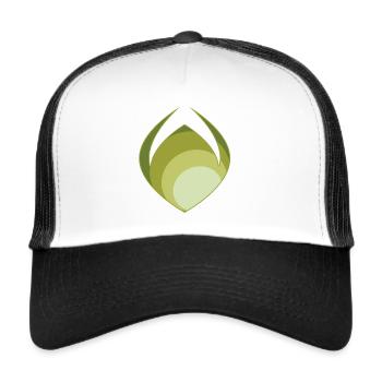 Green abstraction - Trucker Cap - white/black - Front