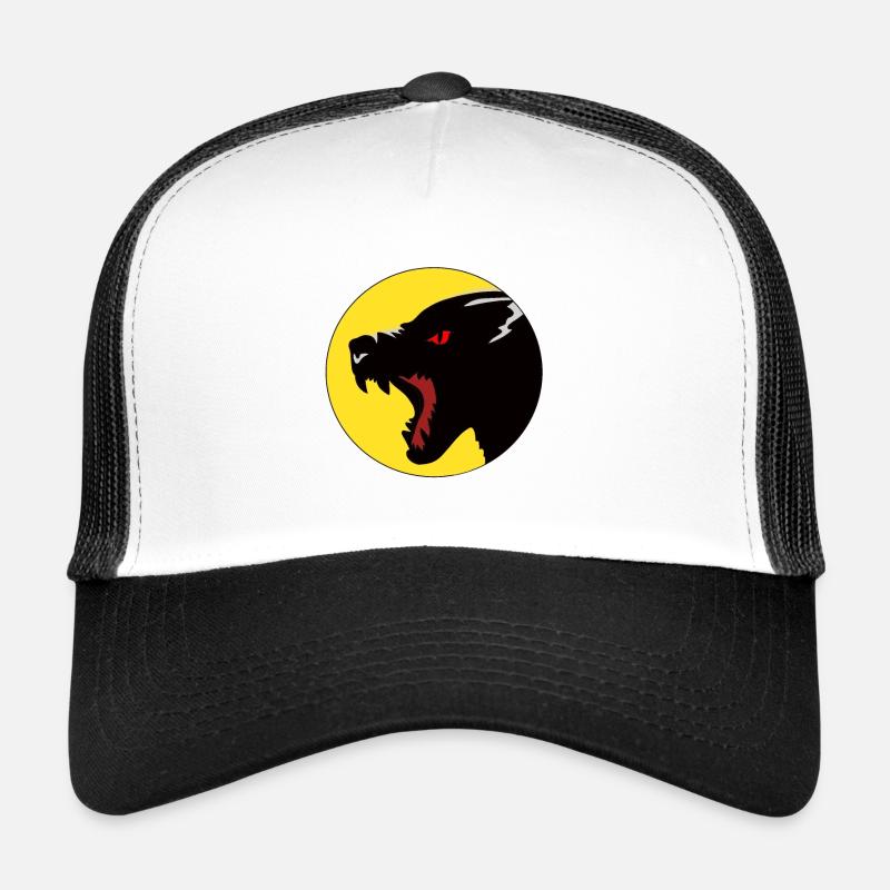 Bête - Casquette trucker  - blanc/noir